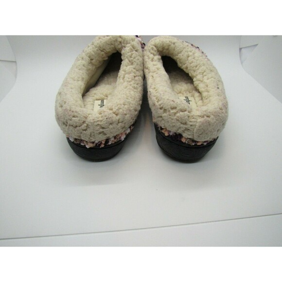 Womens Chunky Textured  Slippers Sm 5-6 Lined Multi Color Back Slide Dream Foams - Picture 8 of 10